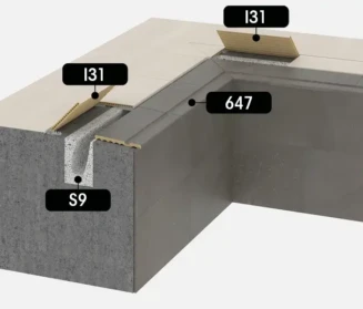 Detailed view of pool insulation and waterproofing layers for durable inground pool construction. Cross-section of pool insulation and waterproofing layers with labels.