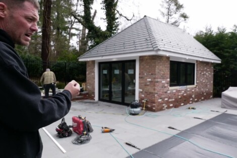 In Progress: Manhasset Pool and Cabana Part 1 In Progress: Manhasset Pool and Cabana Part 1